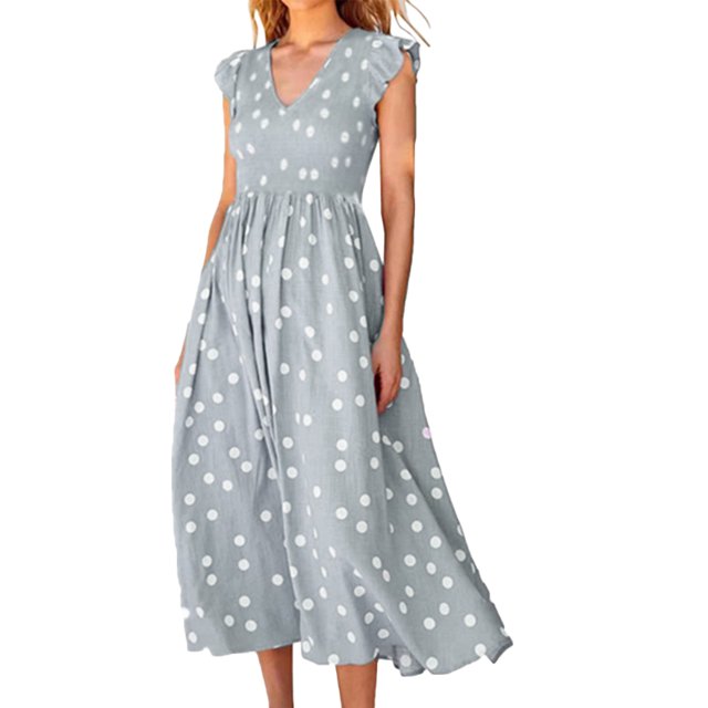 Vestidos de playa para mujer Abrigo floral Cuello en V Moda fluida para ir de compras (Gris XL) FLhrweasw Para estrenar