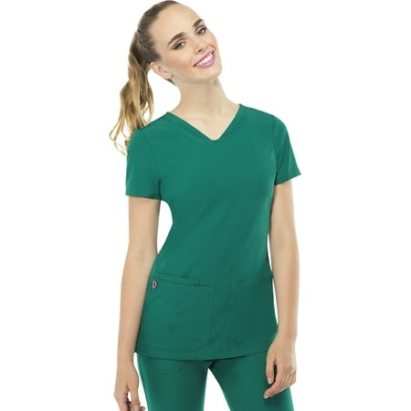 

HeartSoul Break On Through Women s Scrubs Top Shaped V-Neck 20710