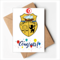 thumbnail image 1 of Tunisia Asia National Emblem Wedding Cards Congratulations Greeting Envelopes, 1 of 3