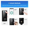 thumbnail image 2 of Wooden Door Fingerprint Password Electronic Smart Lock Automatic Deadbolt Lock for Home Entry Door ,Keyless Entry Design, 2 of 5