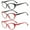 3 Pairs, variant on 3 Pairs of Women's Black Cat Eye Reading Glasses 1.50 Spring Hinge Plastic Lightweight Readers +1.50