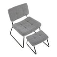 thumbnail image 6 of LumiSource Stout Lounge Chair With Ottoman, Gray/Black, 6 of 7
