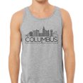 thumbnail image 2 of Skyline Columbus Ohio Tank Top Unisex Medium Grey, 2 of 5