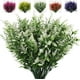 thumbnail image 1 of 8 paquetes de flores para exteriores resistentes a los rayos UV y plantas para exteriores resistentes a los rayos UV, plástico resistente a los rayos UV para decorar en interiores o exteriores su hogar u oficina (blanco) oso de fresa Electrónica, 1 of 5