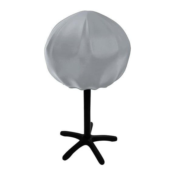 Small Round Grill Cover Waterproof Heavy Duty Outdoor Indoor Electric Portable Stand Grill Cover for 50*46cm (Gray)