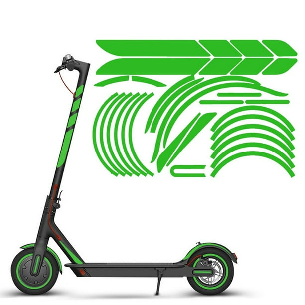 Autocollants Réfléchissants Pour Trottinette électrique – Compatible Xiaomi M365, PVC, 36x28 Cm, Plusieurs Couleurs