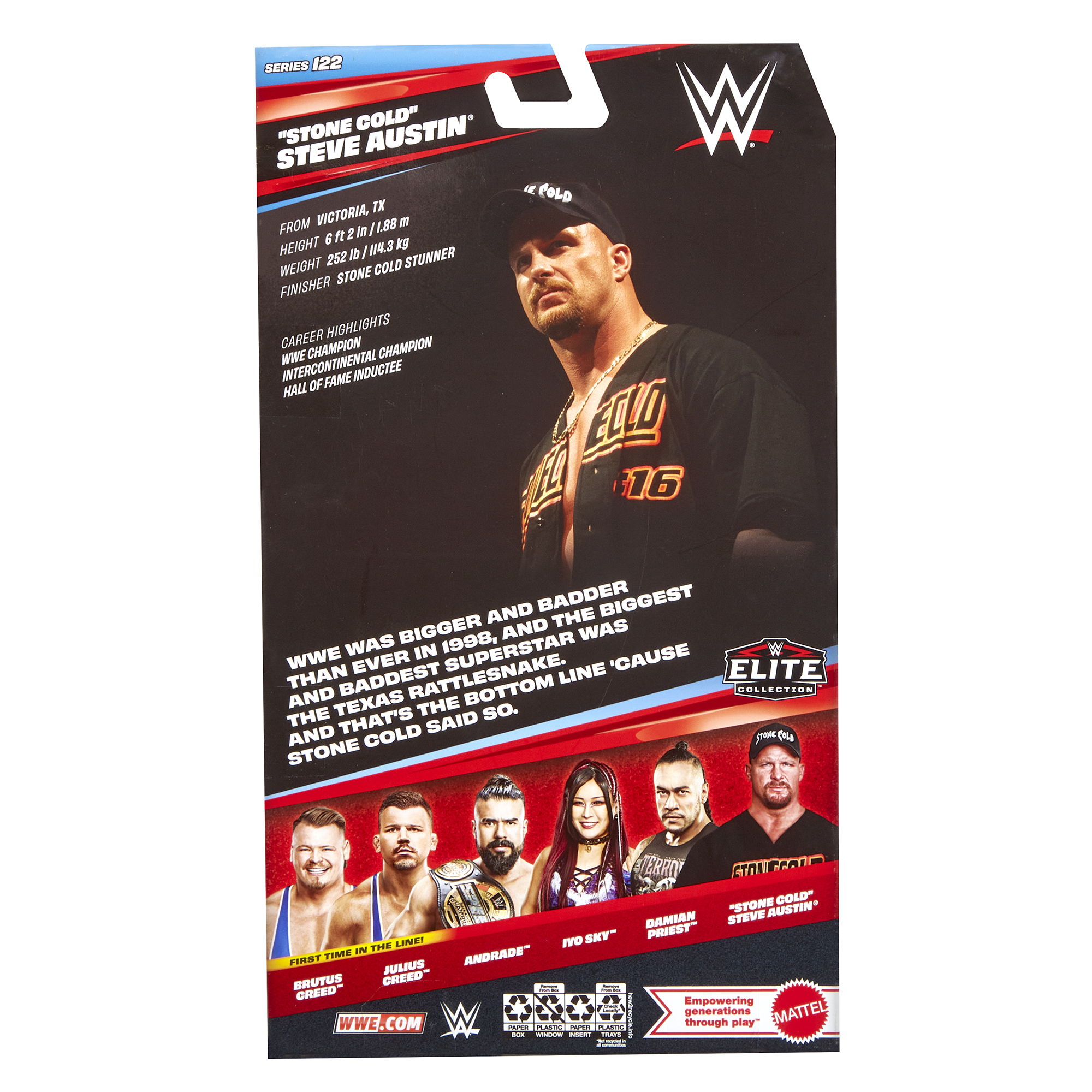 Stone Cold Steve Austin - WWE Elite 122 Mattel WWE Toy Wrestling Action Figure