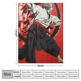 thumbnail image 4 of WERPE  Japanese Blanket Throw Samurai Sherpa Blanket Karate Blanket for Kids Teen Boys Young Man Japanese Culture Sunset Fuzzy Blanket Sofa Decor Throw  Child Room Decor Black Soft White, 4 of 6