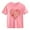 Pink, variant on Piuwrlz Girls Short T-Shirts Kids Graphic Shirts Tops Cotton Pullover Gray Size 5 Years