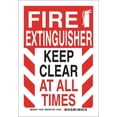 thumbnail image 1 of BRADY 123781 Fire Ext Sign, 10 x 7In, Black and Red/Wt, 1 of 1