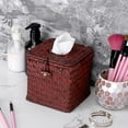 thumbnail image 5 of Tissue Box Square Tissue Holder Seagrass Tissue Box Cover Woven Tissue Box Holder Decorative Tissue Cover for Bathroom Tissue Box Cover Cube for Home Office Table Counter,5.51 x 5.51 x 5.51inch, 5 of 7