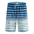thumbnail image 7 of APTRO Mens Swim Trunks 9" Mesh Liner Quick Dry Striped Swim Shorts Bathing Suit Swimsuit Summer Beach Shorts Blue02 MK302 2XL, 7 of 7