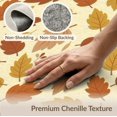 thumbnail image 6 of ODIKA 8'x10' Washable Area Rug Non-Slip Chair-Friendly Mat Orange Mid Burnt Century Scattered Fall Motifs Interlocking Bathroom for Dining Room, Large Office, Lounge, 6 of 7