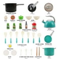 thumbnail image 3 of Kids Kitchen Pretend Play Cooking Set with Pots and Pans Cookware Cutting Play Food for Toddlers Infant Boys Girls, 3 of 10