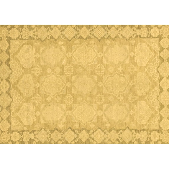 Ahgly Company Indoor Rectangle Oriental Brown Modern Area Rugs, 5' x 7'