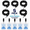 Black, variant on 5 Pack Lanyard with Waterproof ID Badge Holders for Cruise Ship Cards, Essentials for Royal Caribbean, Carnival, NCL Cruise 2025 (Mix)