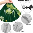 thumbnail image 7 of SCRAWLGOD St. Patrick's Day Shamrock Spot Print Dark Green 4 PCS Gaming Chair Cover with Armrest Slipcovers Soft Stretchable Washable Computer Chair Seat Slipcovers Cat Scratch Proof, 7 of 7