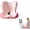 Pink, variant on L-Shaped Ergonomic Memory Foam Seat Cushion, 2-in-1 Back & Seat Cushion with Lumbar Support, Non-Slip Breathable Posture Support Cushion for Office Car Driving (White)