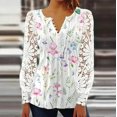 thumbnail image 1 of Ropa de encaje para mujer, camisas de calle para mujer, Tops Vintage Y2k, camisetas de moda para primavera y otoño, camisetas casuales elegantes, 1 of 4