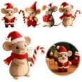 thumbnail image 7 of NOVELAR Handmade Wool Mouse Decoration, 3.1 inch, Charming Animal-Themed Ornament for Visual Appeal, Use for Themed Displays or as a Thoughtful Gift, 7 of 7