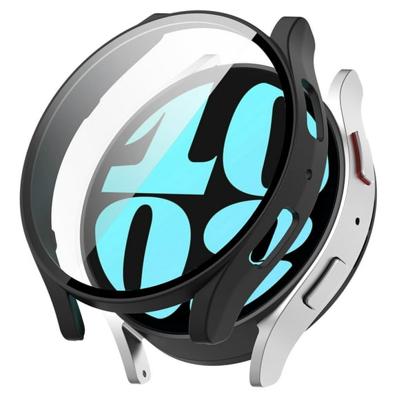 【40mm】Durable PC Case With Integrated Tempered Glass Screen Protector For Samsung Watch 6