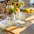 thumbnail image 4 of Floral Hummingbird Round 15 Inch Placemats Set of 8, Spring Watercolor Flowers HeatResistant Non Slip Place Mats for Dining Table, Wipeable Braided Kitchen Table Mats for Housewarming, 4 of 9