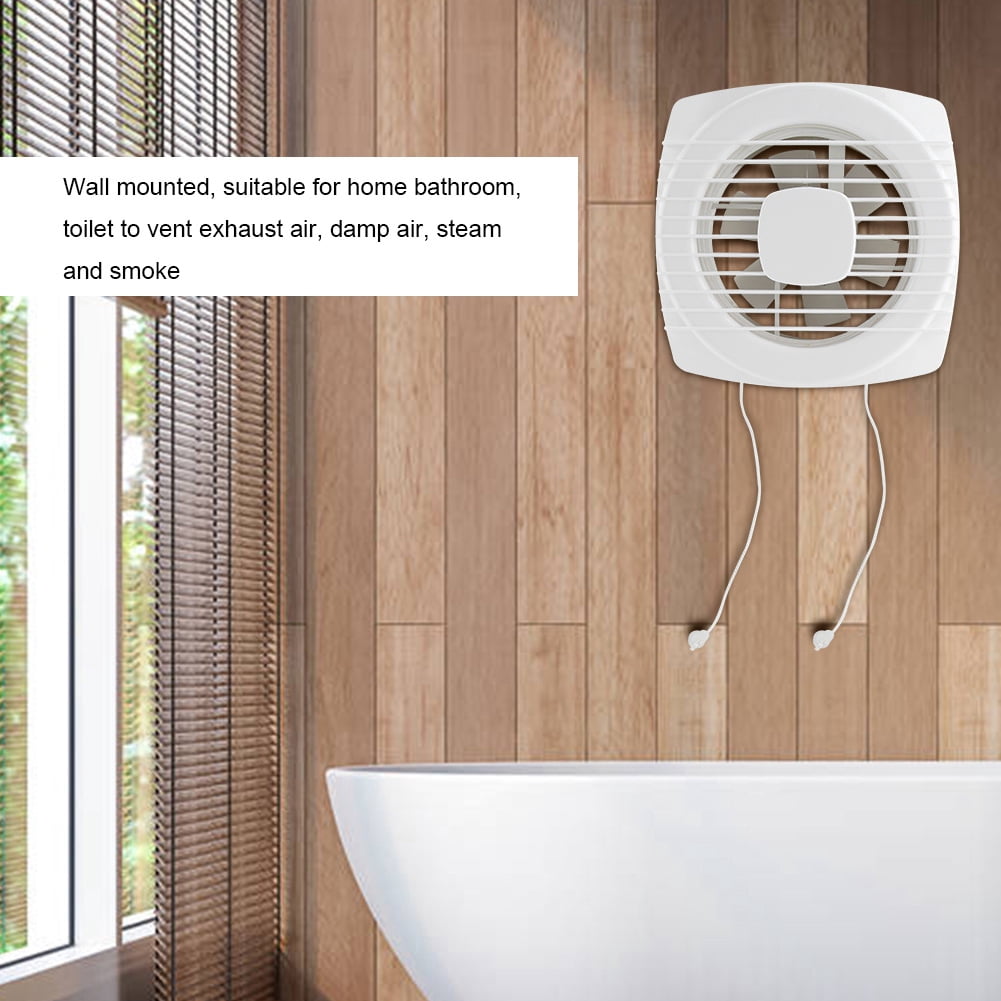 Abastado 15W 220V Home Bathroom Kitchen Window Wall Mount Air Vent Ventilation Exhaust Fan