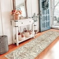 thumbnail image 6 of Findosom 2'x8' Vintage Runner Rug 0.4" Distressed Hallway Rug Non Slip Laundry Runner Rug Decor Rug Washable Runner Rug Kitchen Floor Mat Entryway Rug Runner for Laundry Kitchen Entryway, Beige, 6 of 8
