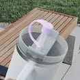 thumbnail image 4 of Opvise 4Pcs Silicone Straw Cover Set for 20oz 30oz 40oz Tumblers Easy to Clean Cute Durable Straw Topper Hats White, 4 of 7