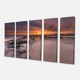 thumbnail image 2 of Dramatic Sunrise over Sandy Beach - Seashore Canvas Art Print, 2 of 3