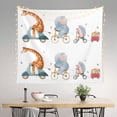 thumbnail image 2 of Pofeuu Animals in Transport Print Wall Tapestry Decoration Wall Hanging Tapestry 60 x 51 Inch, 2 of 6