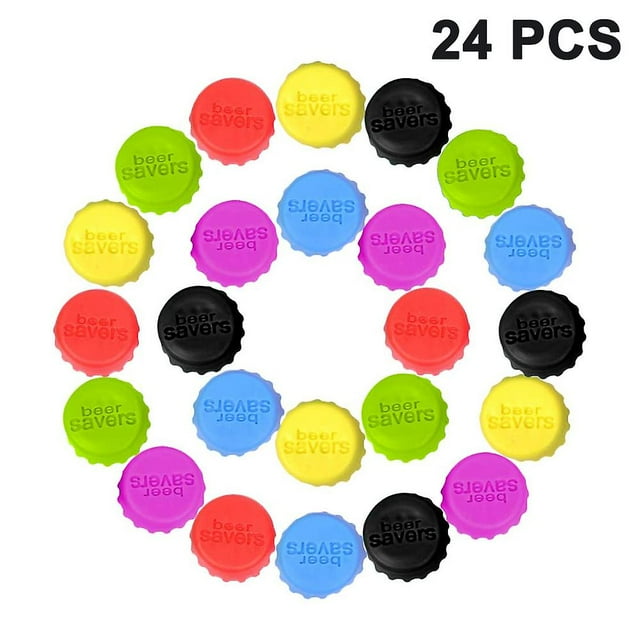 Jinsinto 24pcs Bottle Stopper, Wine Bottle Caps Reusable Silicone Stopper Cap