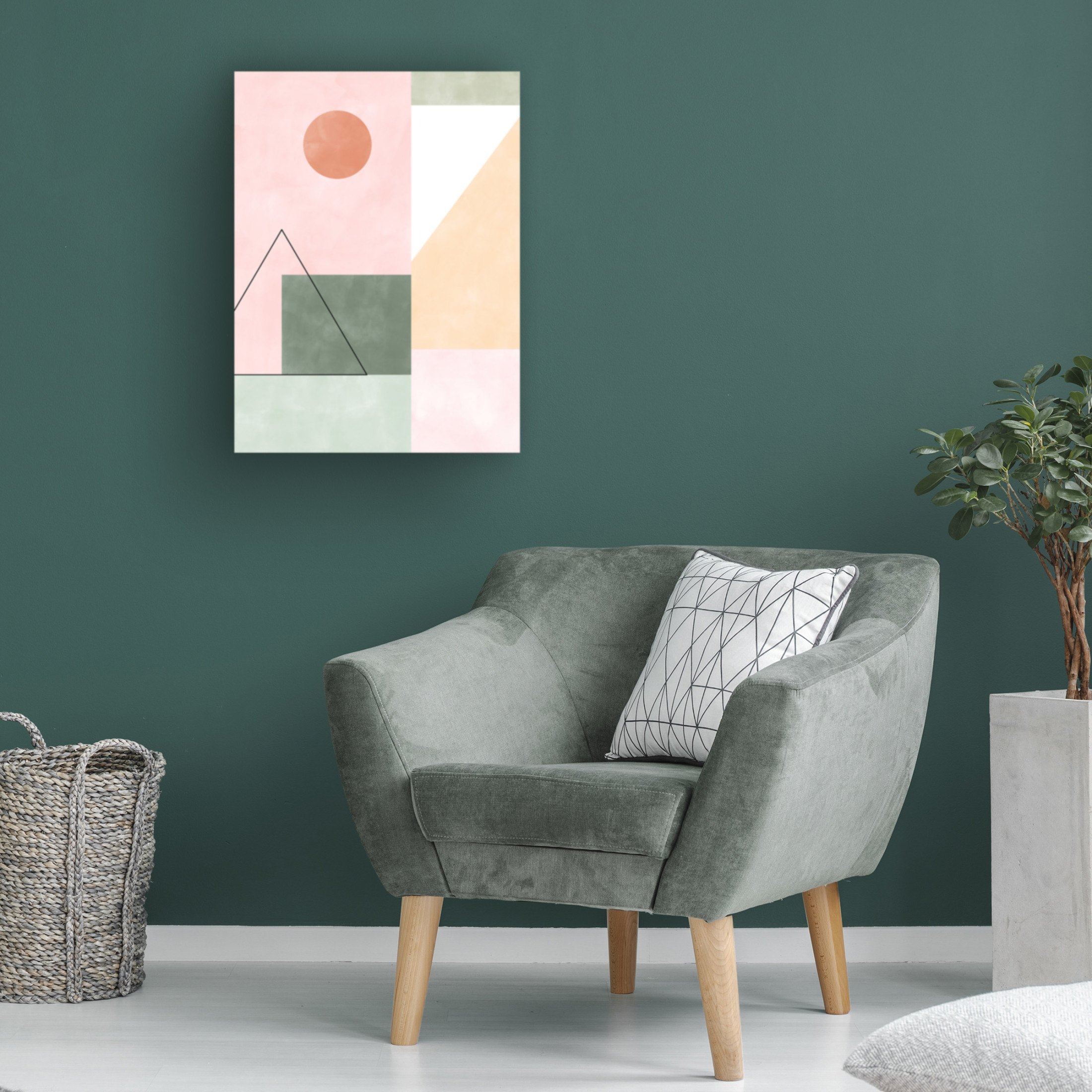 Trademark Fine Art Elena Ristova Pinkgreen21 Canvas Wall Art