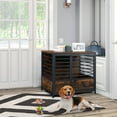 thumbnail image 7 of Oumilen Medium Dog Crate Cage Living Room Side End Table, Brown, 7 of 7