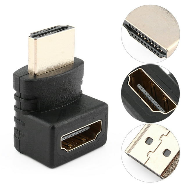 Adaptateur Convertisseur Rallonge Câble Femelle Angle 270 Degrés