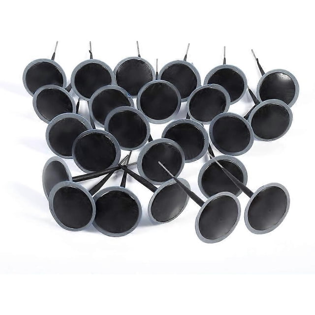4.5mm Patch 24PcsTire Plug Patch, Wired Tubeless Tire Puncture Repair Mushroom Plug Patch