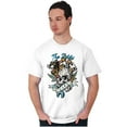 thumbnail image 4 of The Wild Life Skull Panther Tattoo Plus Size Crewneck Graphic Tee Shirt Brisco Brands 4X, 4 of 5