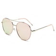 thumbnail image 3 of Dasein Classic UV Aviator Mirrored Flat Lens Sunglasses, 3 of 4