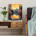 thumbnail image 5 of Qisvanset Framed Canvas Wall Art 12x16 Inch Vintage Autumn Lake Mountain Forest Nature Art, 5 of 5