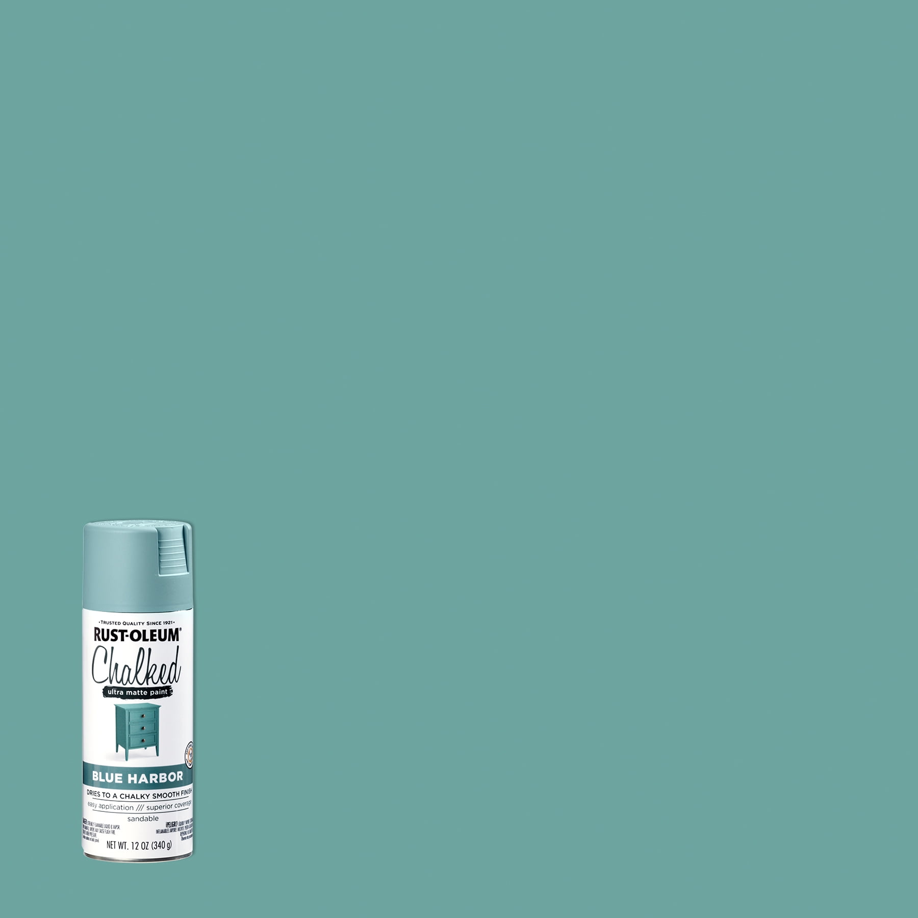 Blue Harbor, Rust-Oleum Chalked Ultra Matte Spray Paint, 12 oz - Walmart.com