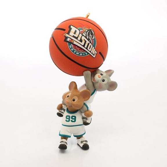 Detriot Pistons mouse 1999 Hallmark Keepsake Ornament