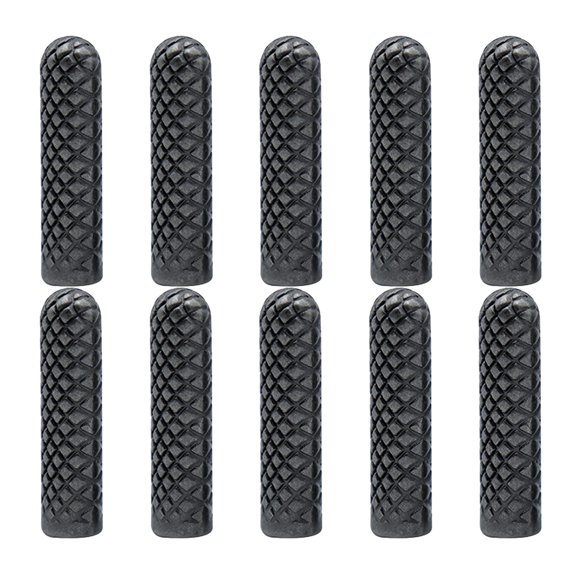 IDEANATEGRATE 10Ud Terminales Para Cordones Negros De Metal Decorativos Y Funcionales Para Reemplazo