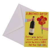 A Mother's Day Tip: Empty wine bottles always come in handy when you need a vase for your flowers.