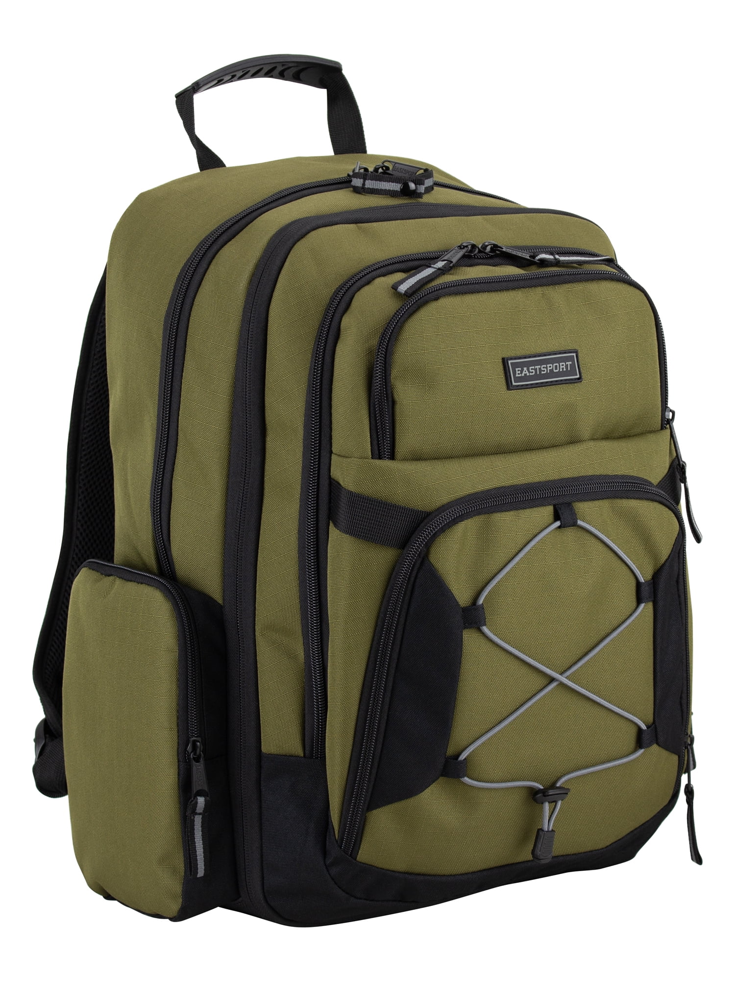 Eastsport Bungee Expandable Backpack, Dark Olive Ripstop
