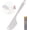 Grey-1pcs, variant on PQPO Non-Stick Heat-Resistant Silicone Kitchen Spatula
