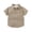 Khaki, variant on Boys Long Sleeve Flannel Plaid Shirt Button Down Shirts Light Yellow,1-2 Years