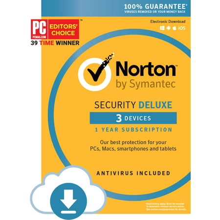 Norton Security Deluxe - 3 Device (Download Code)