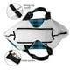 thumbnail image 4 of Balery Blue Black Plaid Bolsa Tote Estilo Estético con Cremalleras, Bolsa de Hombro, Bolsa de Compras Grande y Plegable, 4 of 8