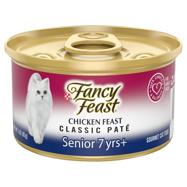 Fancy Feast High Protein Senior Pate Wet Cat Food, Chicken Feast Senior