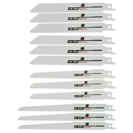 

Everso Saber Saw Blades Tiger Saw for Wood Metal Cut Lad-Sale Reciprocating Saw 18TPI /10TPI /6TPI Saber Saw Kit